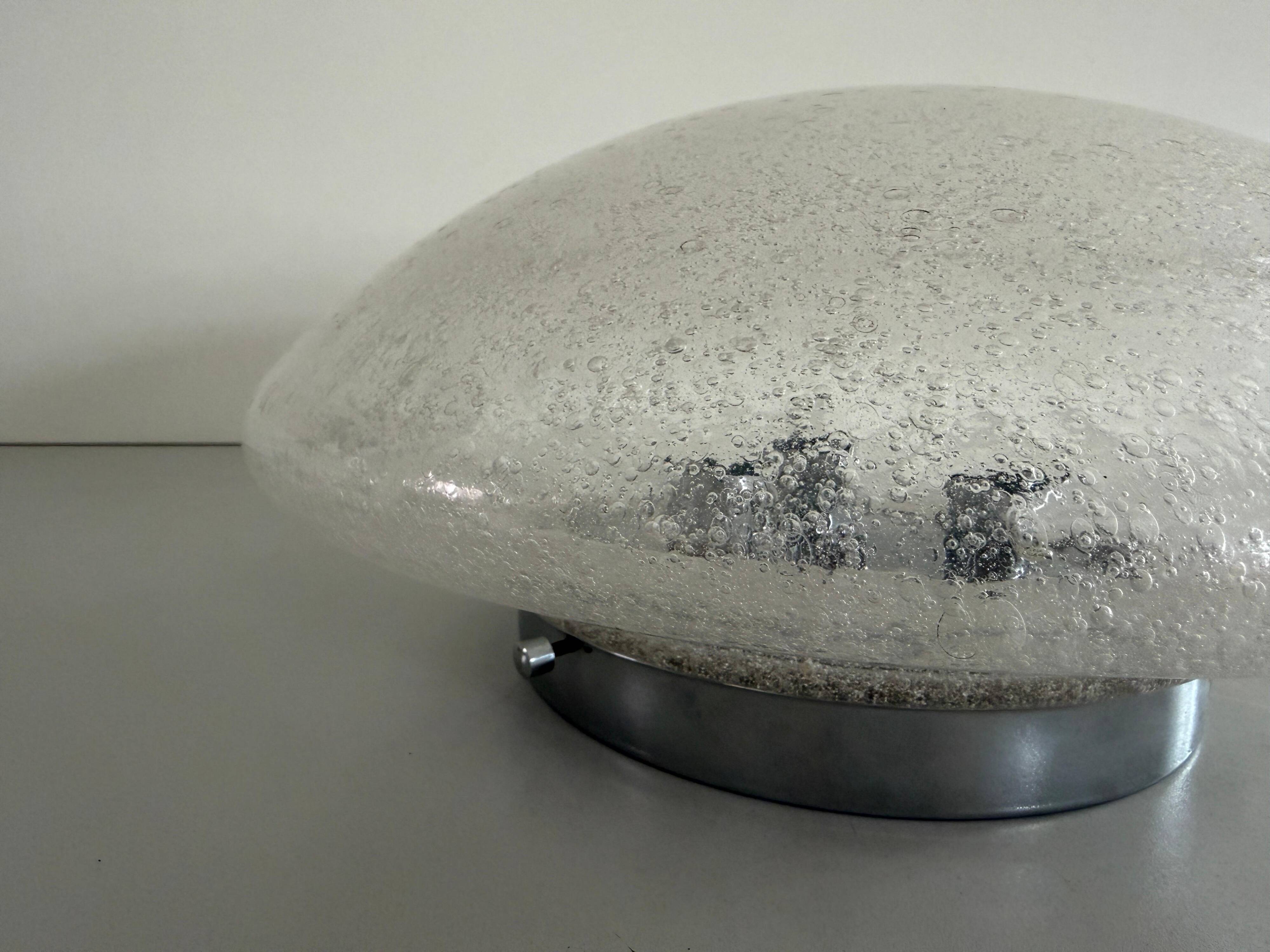 The Moderns Dome Glass Flush Mount Light by Doria, 1960s, Germany