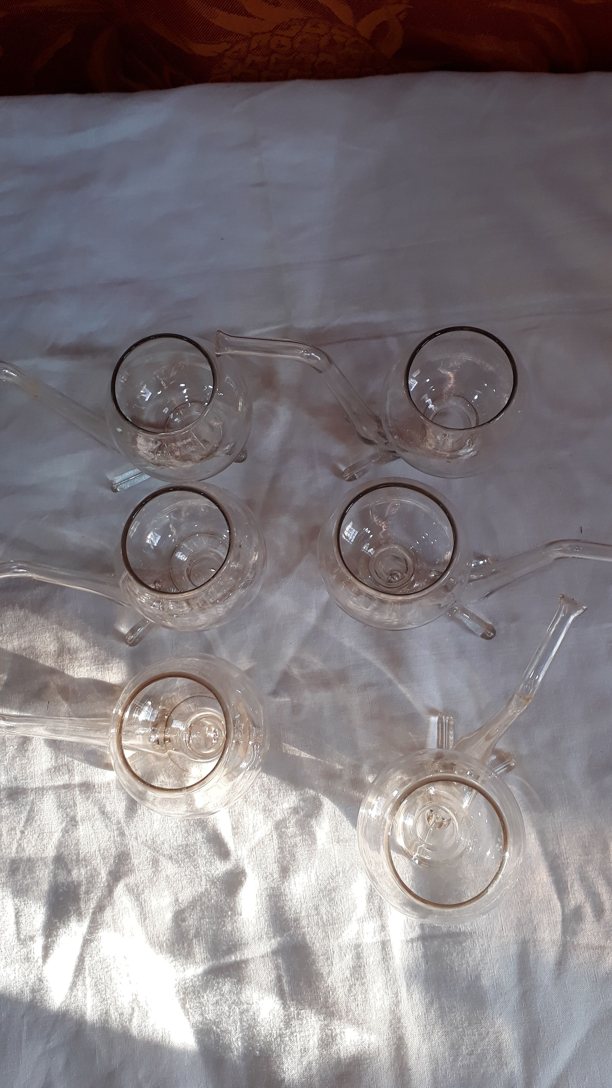 6 Digestive glasses: Tasting pipe with Cognac or Armagnac - 70s