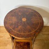 English tea table, with system, modular shelf and removable top, 1920