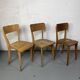 Set of 3 mismatched bistro chairs