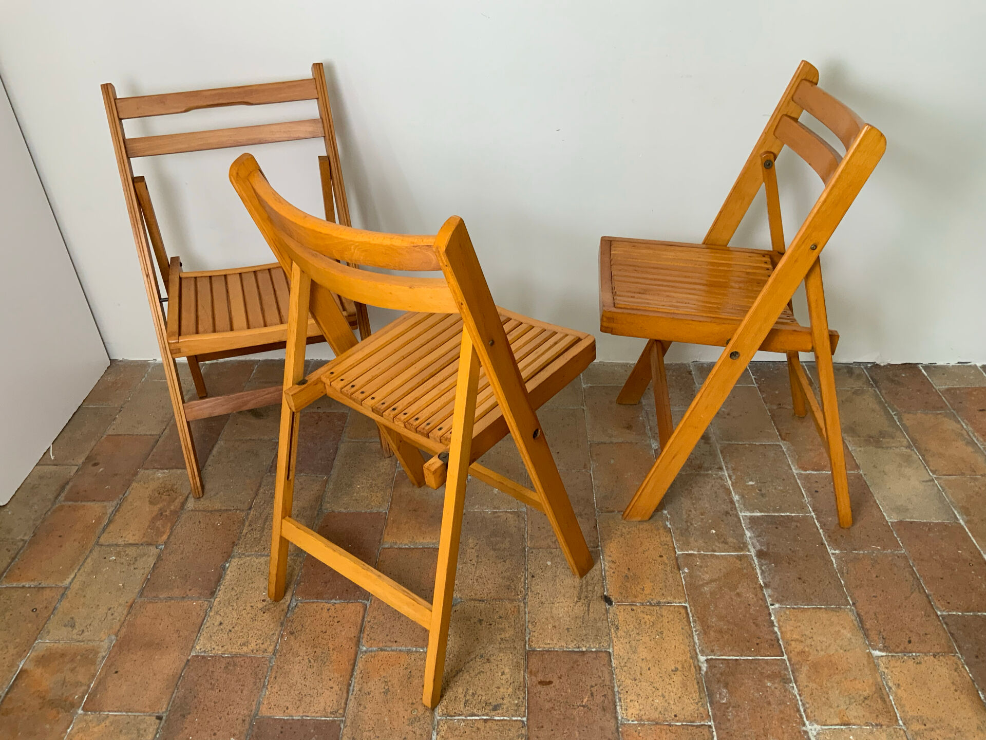 Trio de chaises pliantes 70´
