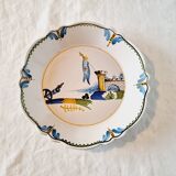 Decorative commemorative plate of the French Revolution 19th century Nevers