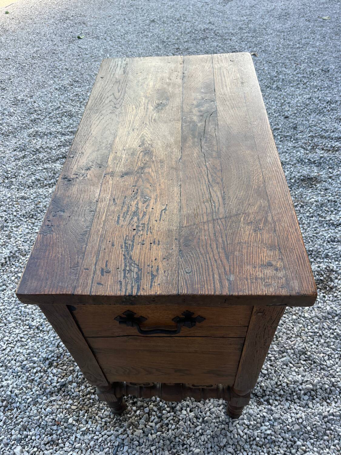Antique solid oak chest of drawers