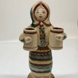 Bougeoir anthropomorphe artisanal circa 1960