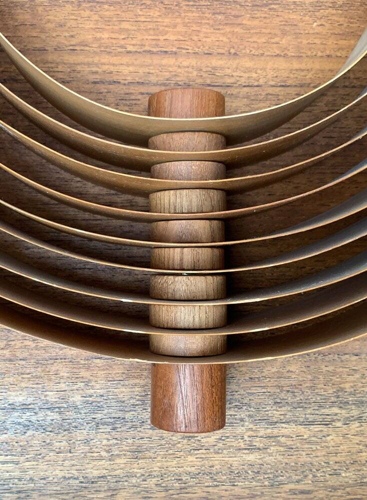 Mid-Century Teak Moon Lamps, 1960s, set of 2