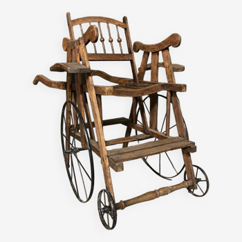 Restored old dog cart