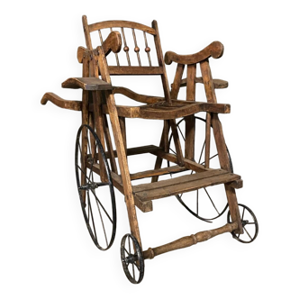 Restored old dog cart