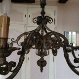 Wrought iron chandelier