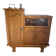 Vintage Oak Bookcase & Display Cabinet