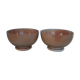 Two piedouche bowls in montgolfier glazed sandstone France