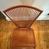 Three 1960s Scoubidou chairs