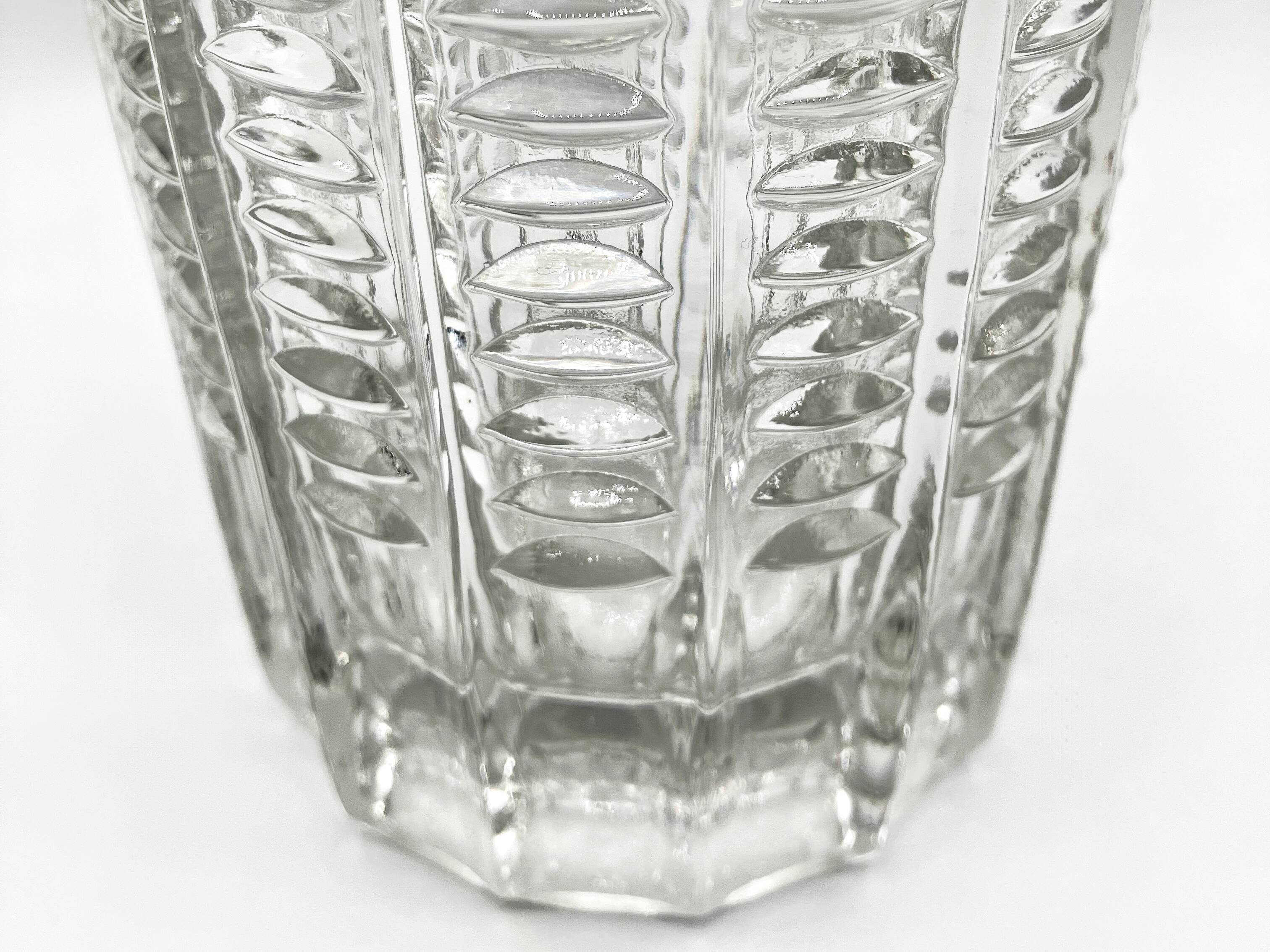 Sklo Union vase, Rudolfova Hut glassworks, Czechoslovakia 1963