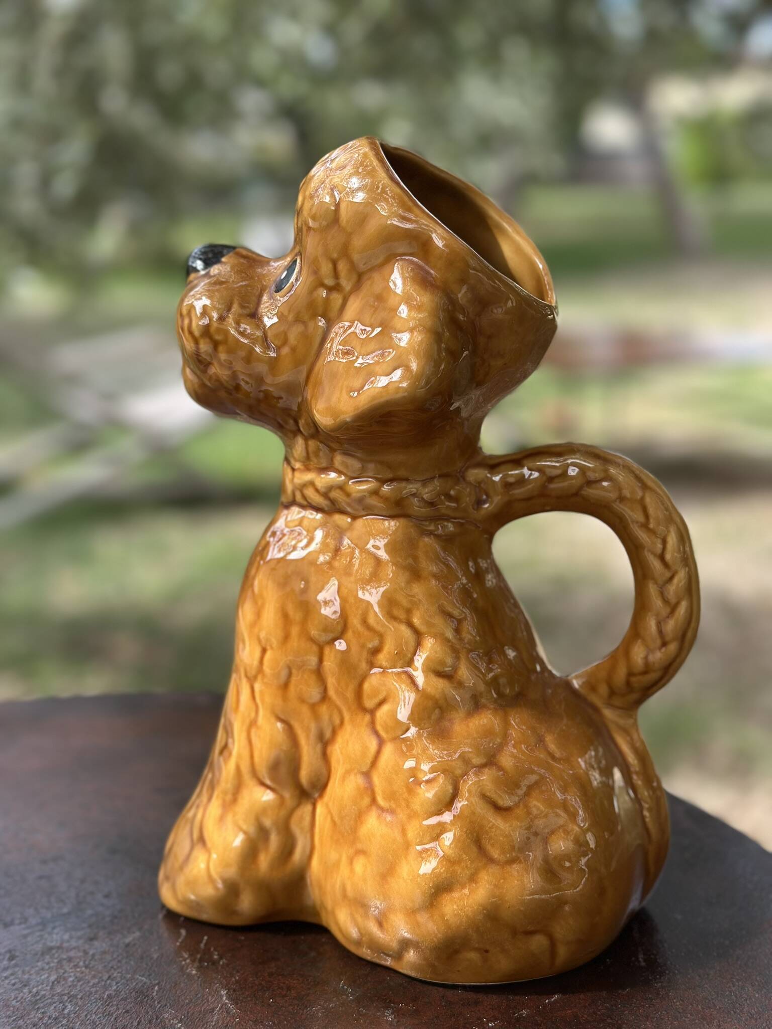 Ceramic Honey Poodle Jug