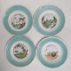 Dessert plates, old, talking theme Fables of the Fountain