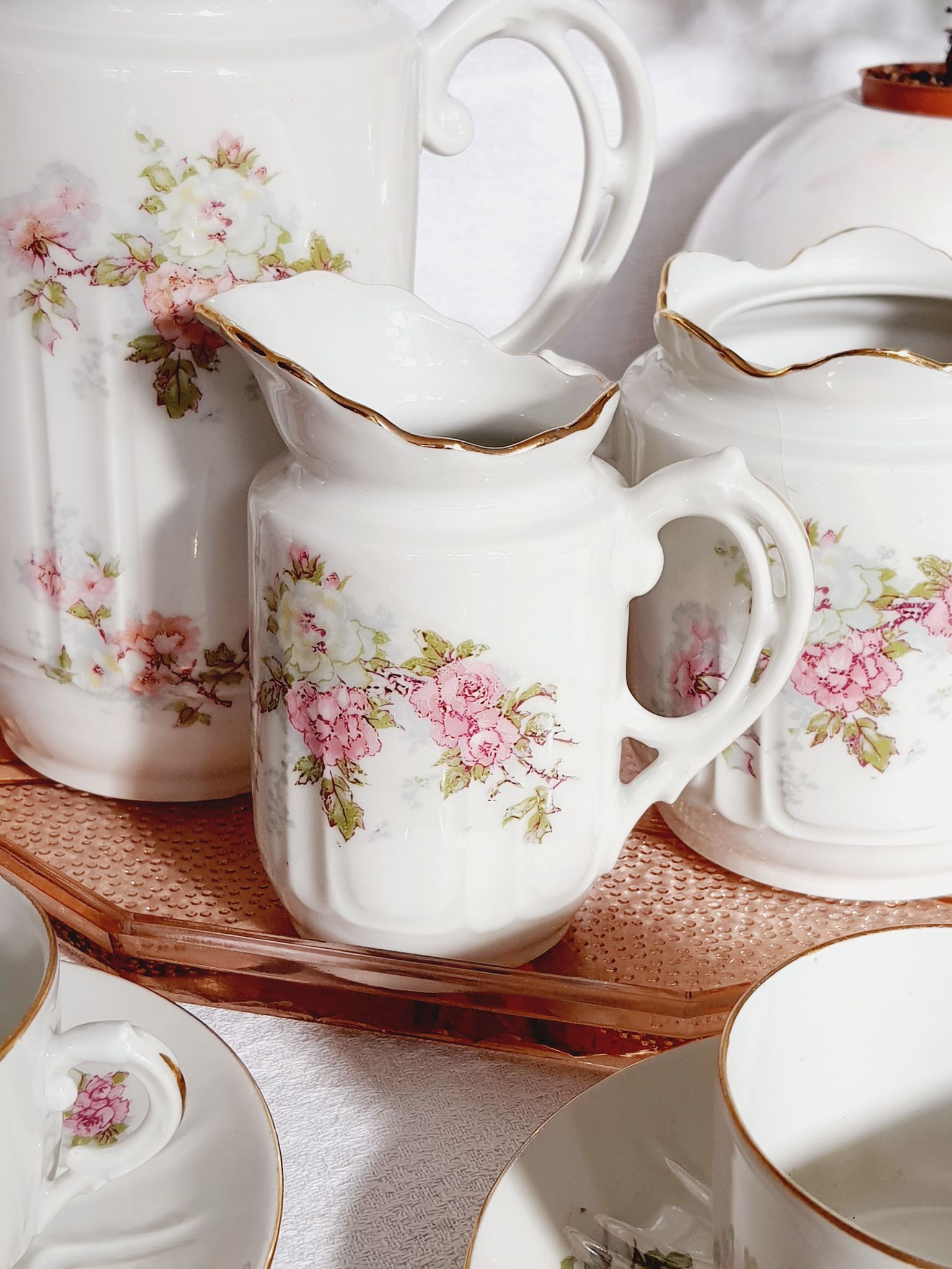 Tea service or coffee LV France antique porcelain