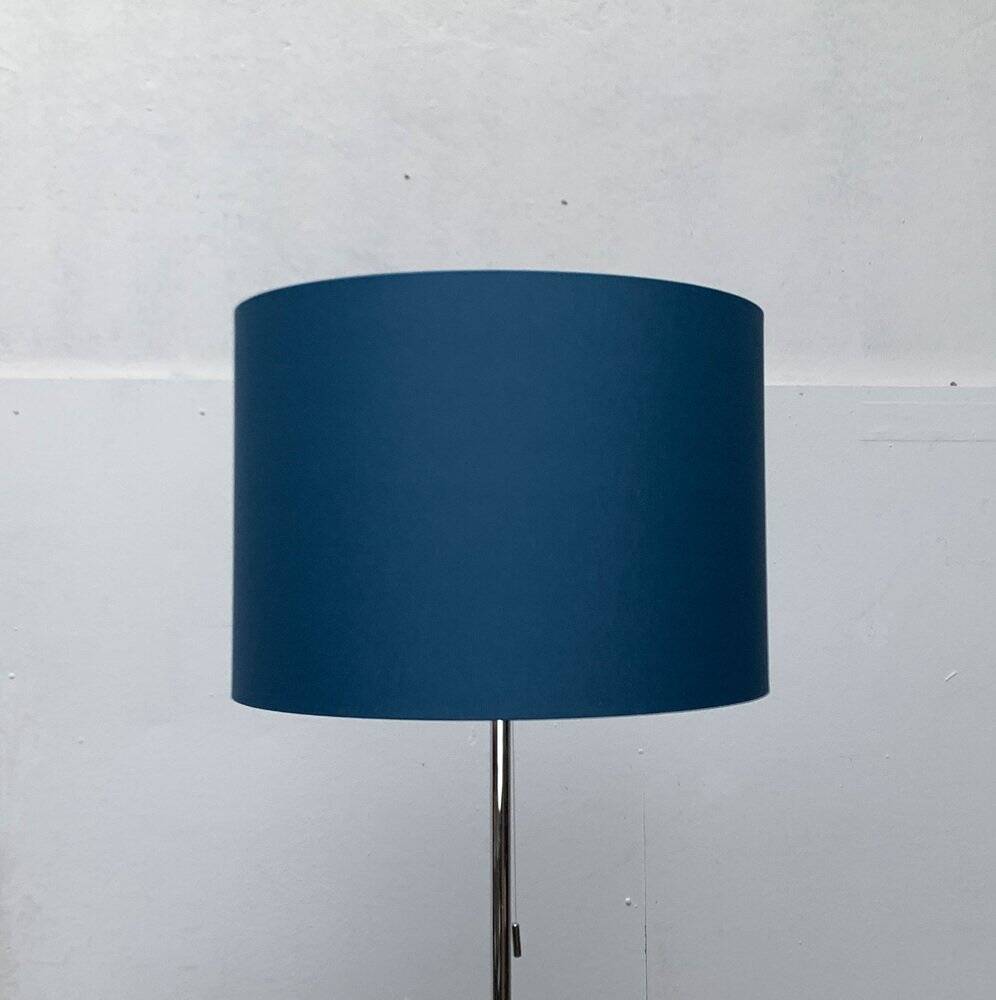 Blue tripod floor lamp from the mid-century German space age by Staff Leuchten, 1960s.