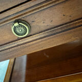 Coffee table with 2 drawers in solid wood.