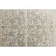 1970s Vintage Persian Handmade Wool Cotton Beige Area Rug 287x367