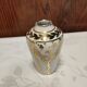 Soliflore vase in Limoges porcelain painted in gold by hand and signed