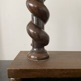 Old wooden table lamp