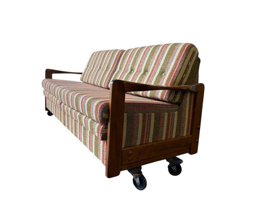 Vintage wooden sofa / sofa bed / couch