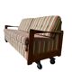 Canapé vintage en bois / canapé-lit / sofa