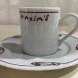 Maxim's cups and saucers from Paris