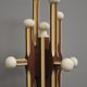 Wooden column coat rack  1965