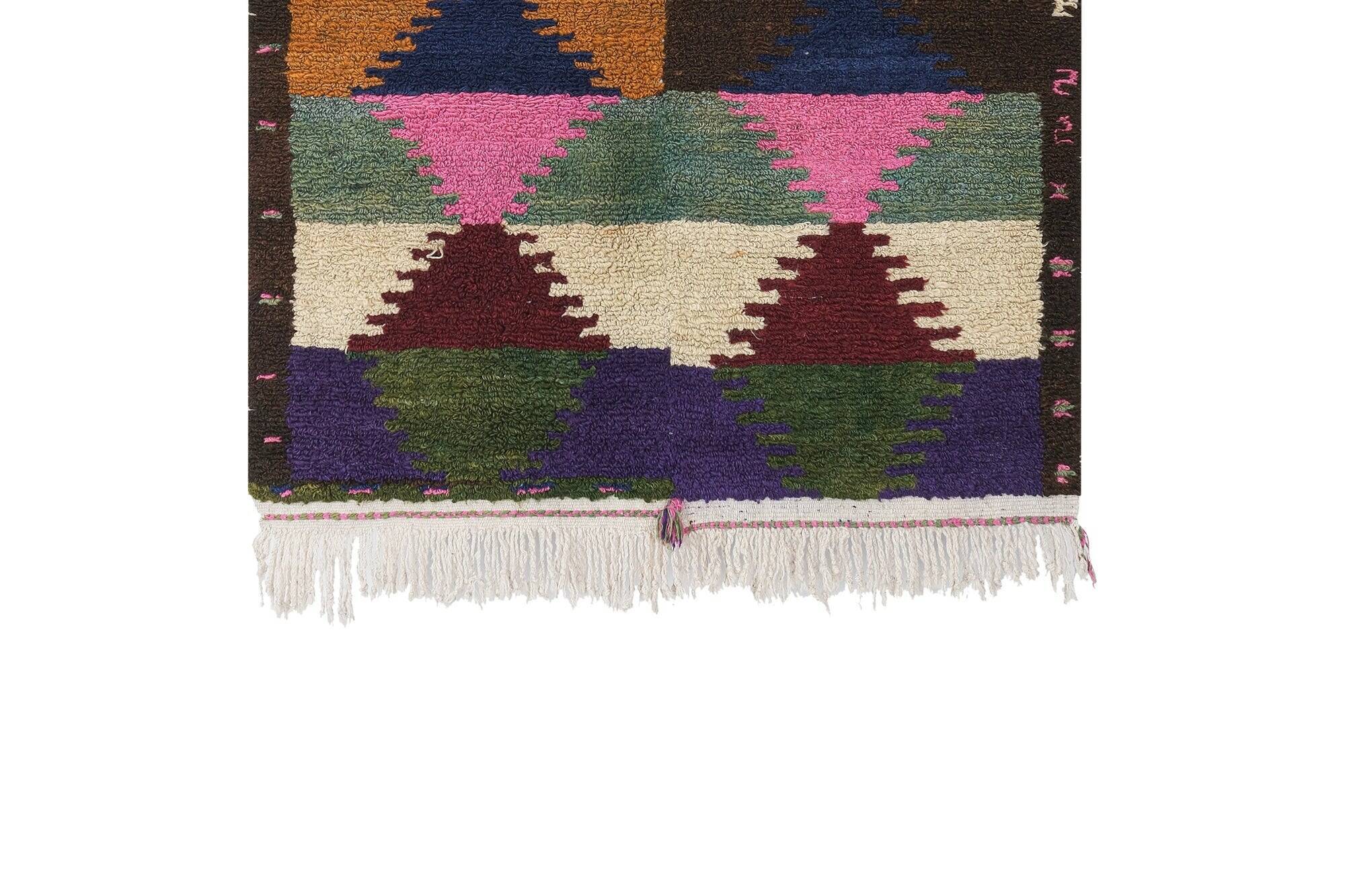 Vintage handmade Turkish rug 115x145 cm