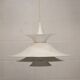 Danish Modern Pendant Lamp: White Radius Model by Erik Balslev for Fog & Mo