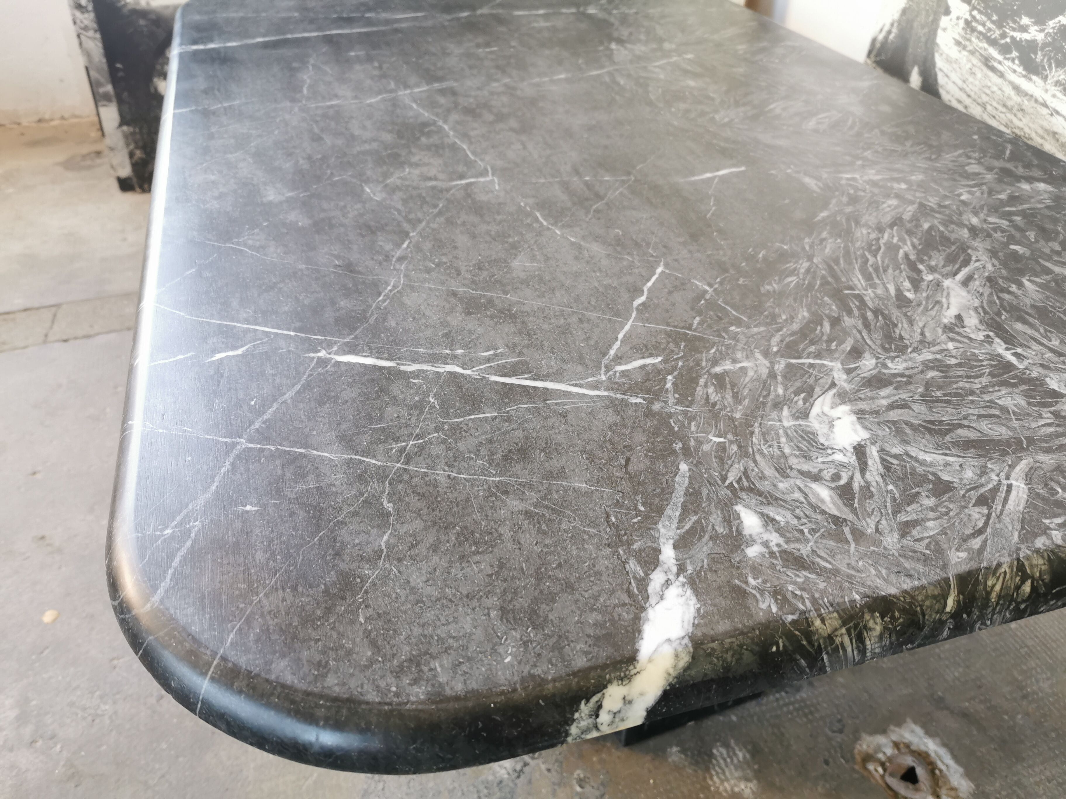 Black marble coffee table