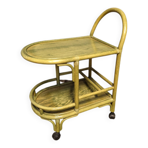 Desserte en rotin vert