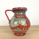 Fratelli Fanciullacci horse vase, orange ceramic