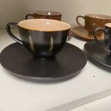 Set of 6 cups in multicolored sandstone