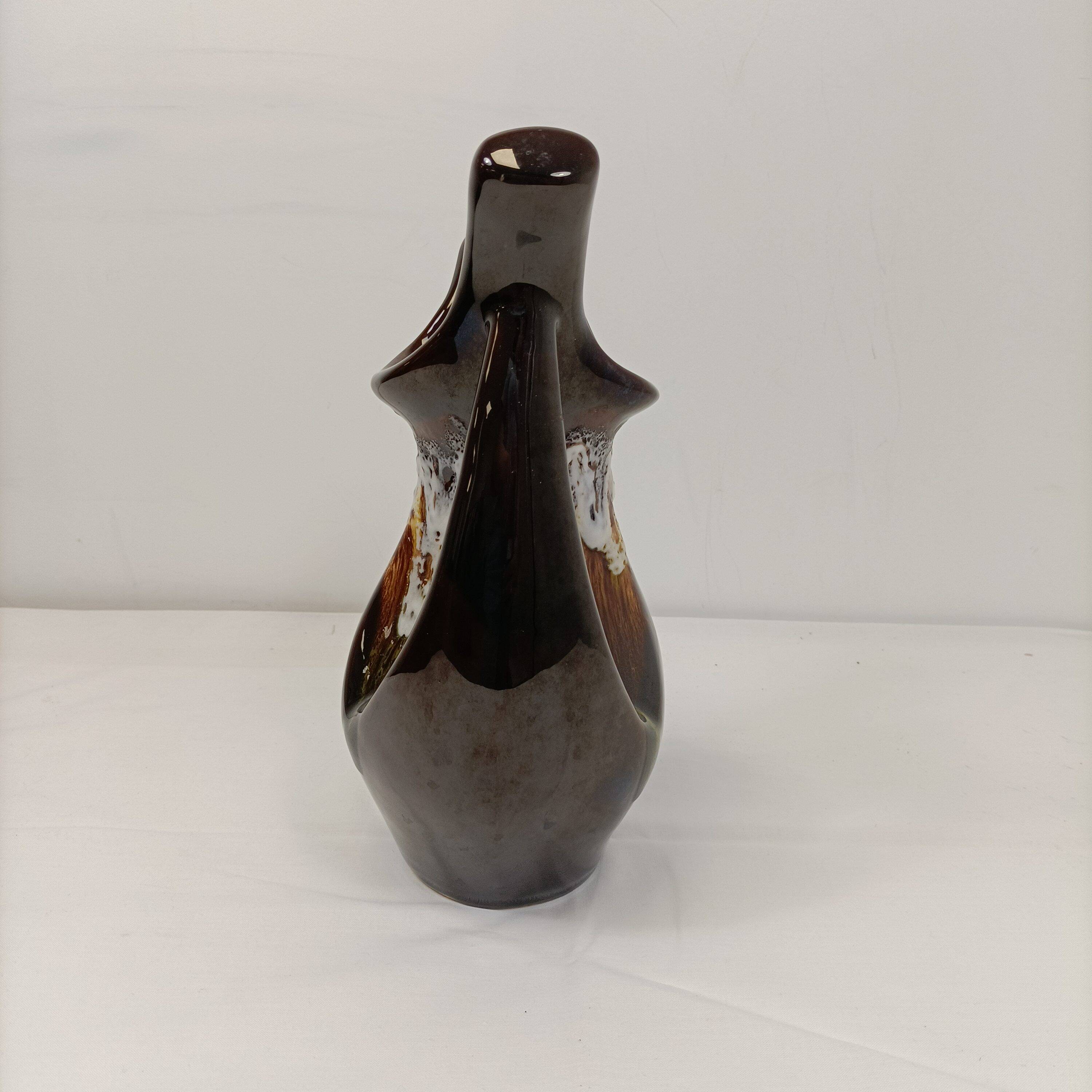 Vallauris Ewer Vintage Glazed Ceramic Vase 50' 60' – 28 cm