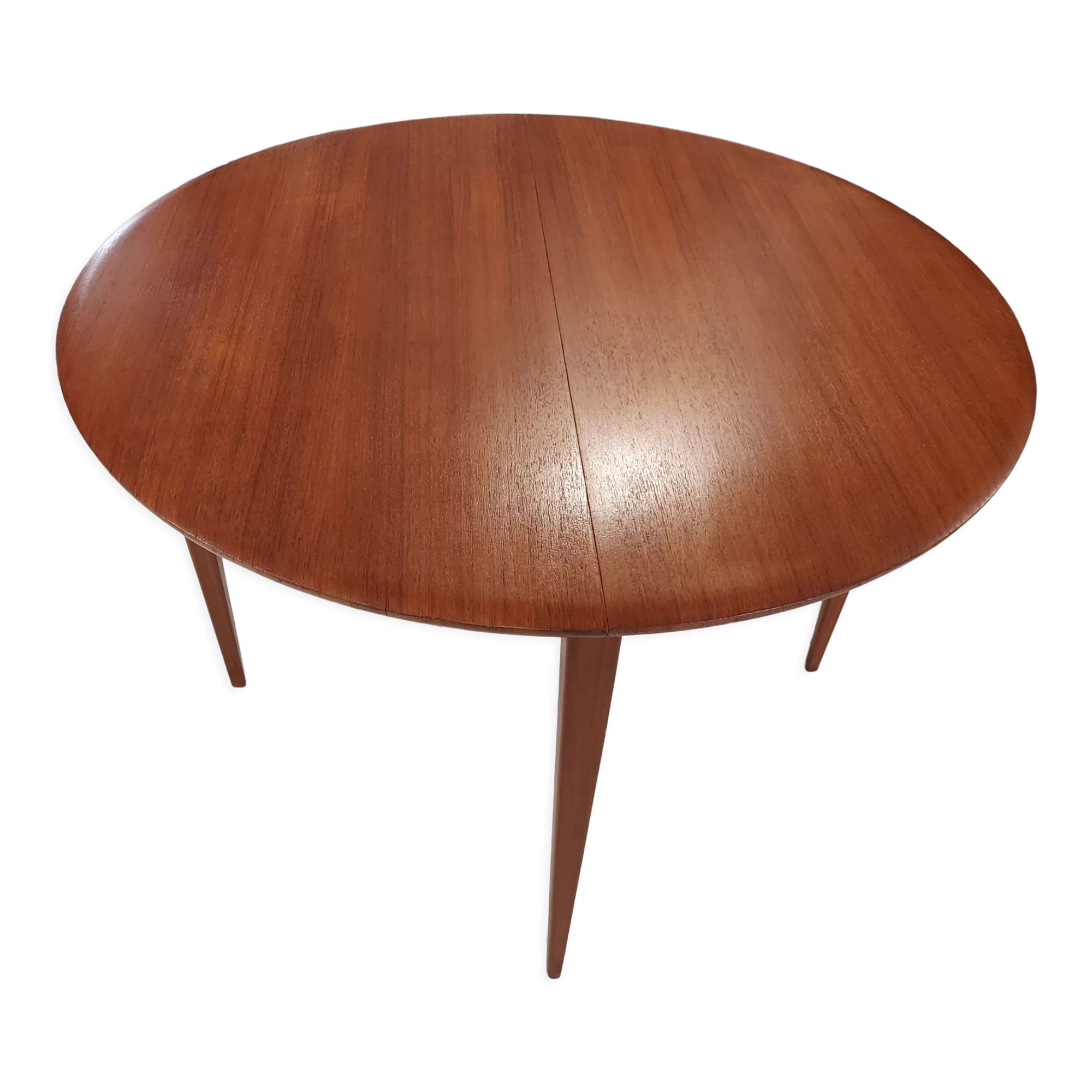 Scandinavian extendable table vintage teak 1960s