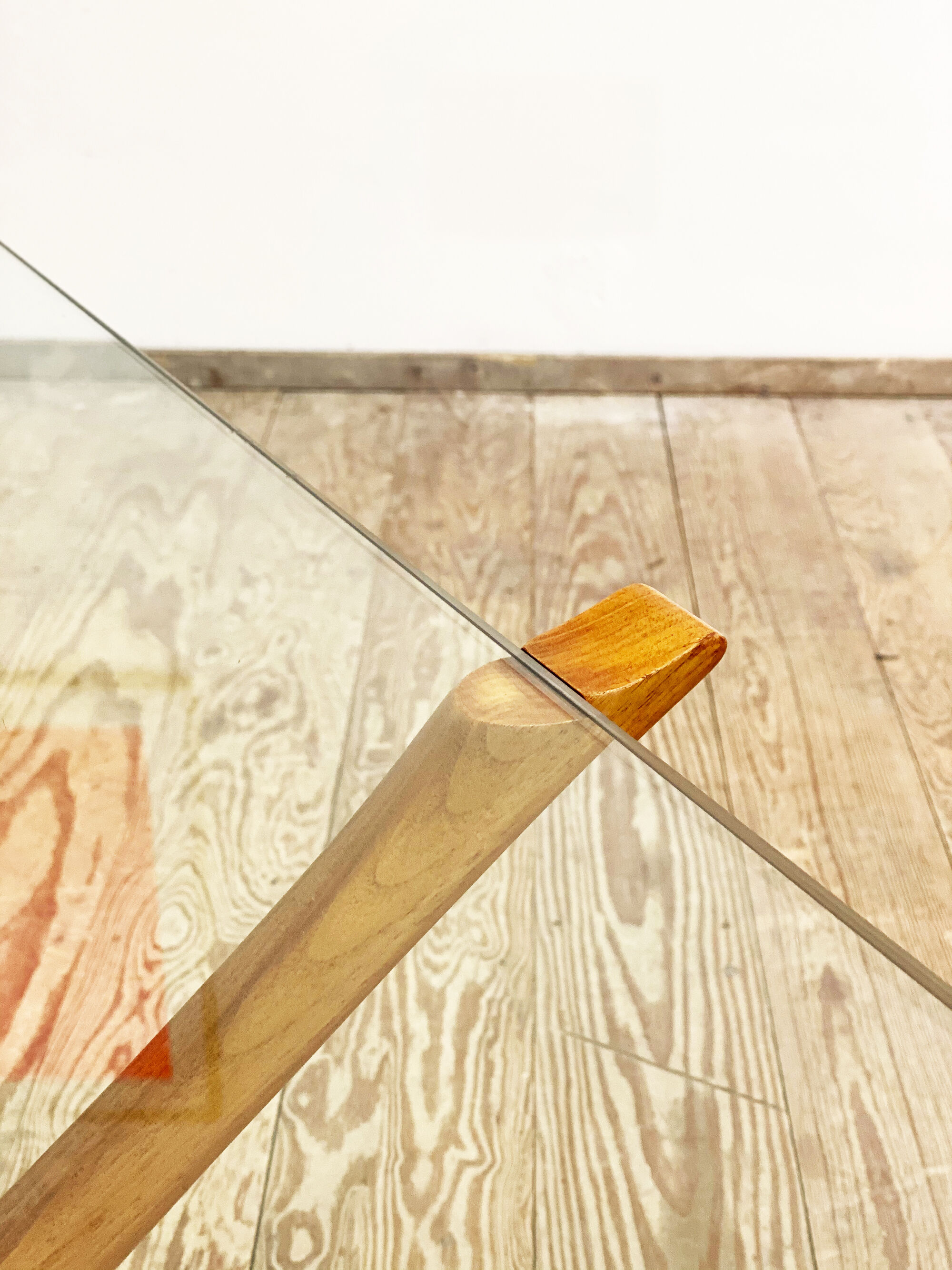 Scandinavian mahogany and glas coffee table by Illum Wikkelso for CF Christiansen Silkeborg, 1960s