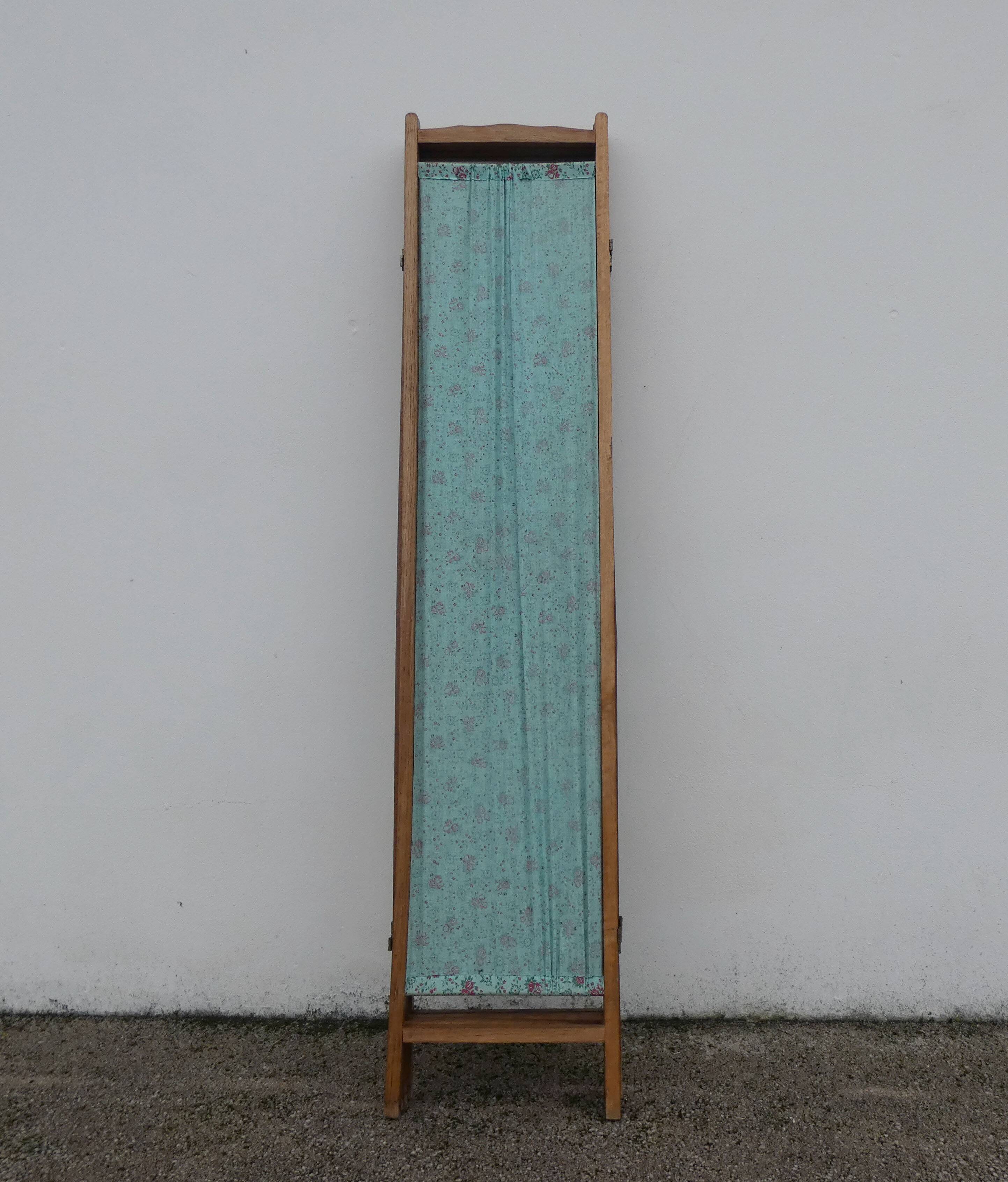 old vintage fabric screen