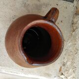 Glazed terracotta jug