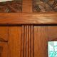 3-door Art Deco Parisian wardrobe and bevelled mirror