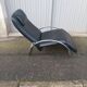 Vintage black leather armchair