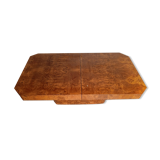 Elm coffee table glass bar, 70s