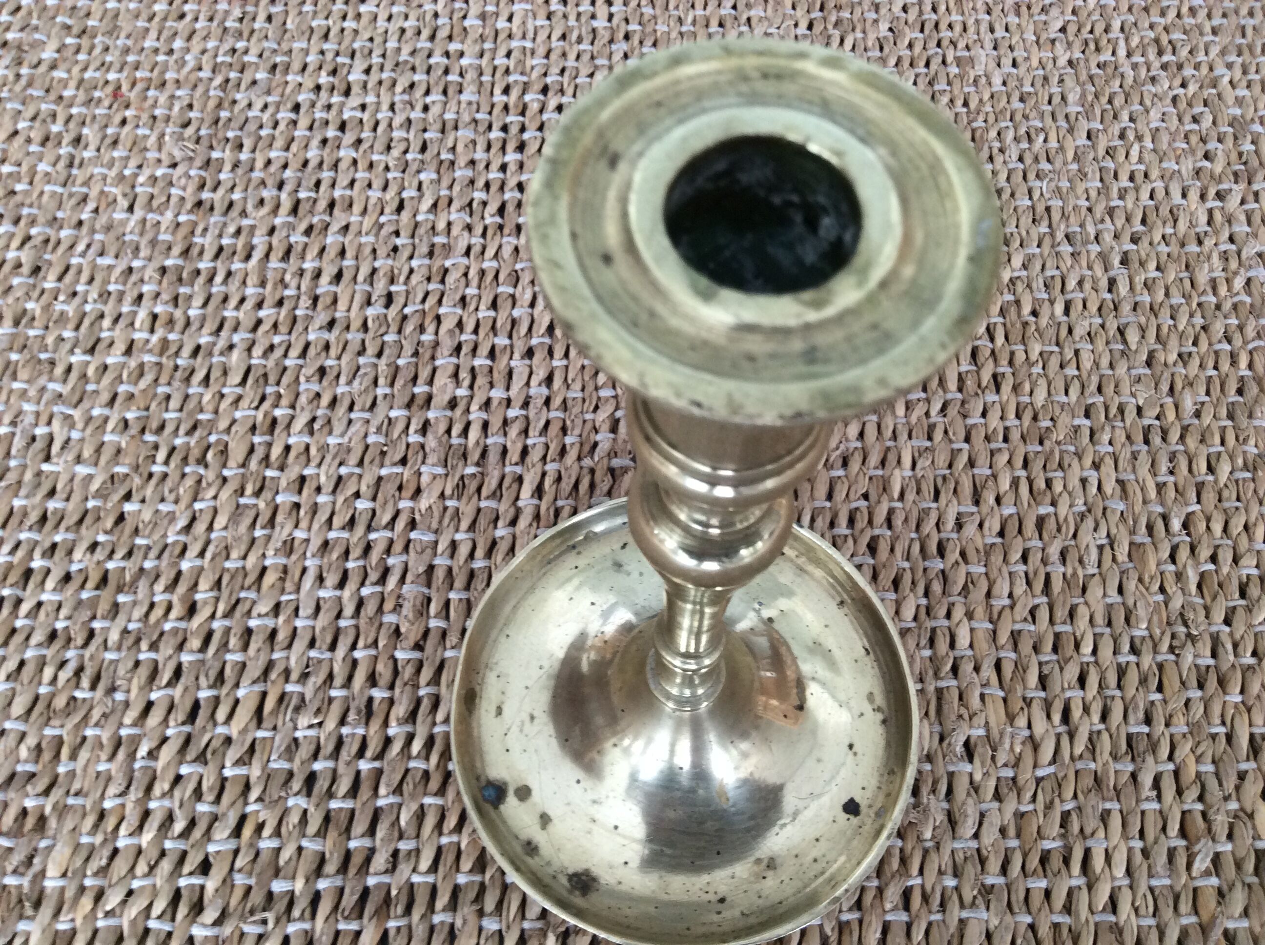 Copper candle holder