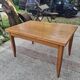 Extendable table in solid oak - French Reconstruction style 1950