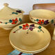 Salad bowl earthenware Sarreguemines model Ginette