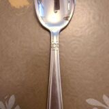 12 large solid silver spoons