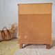 Small vintage wooden piece of furniture with 3 drawers - small chest of drawers.