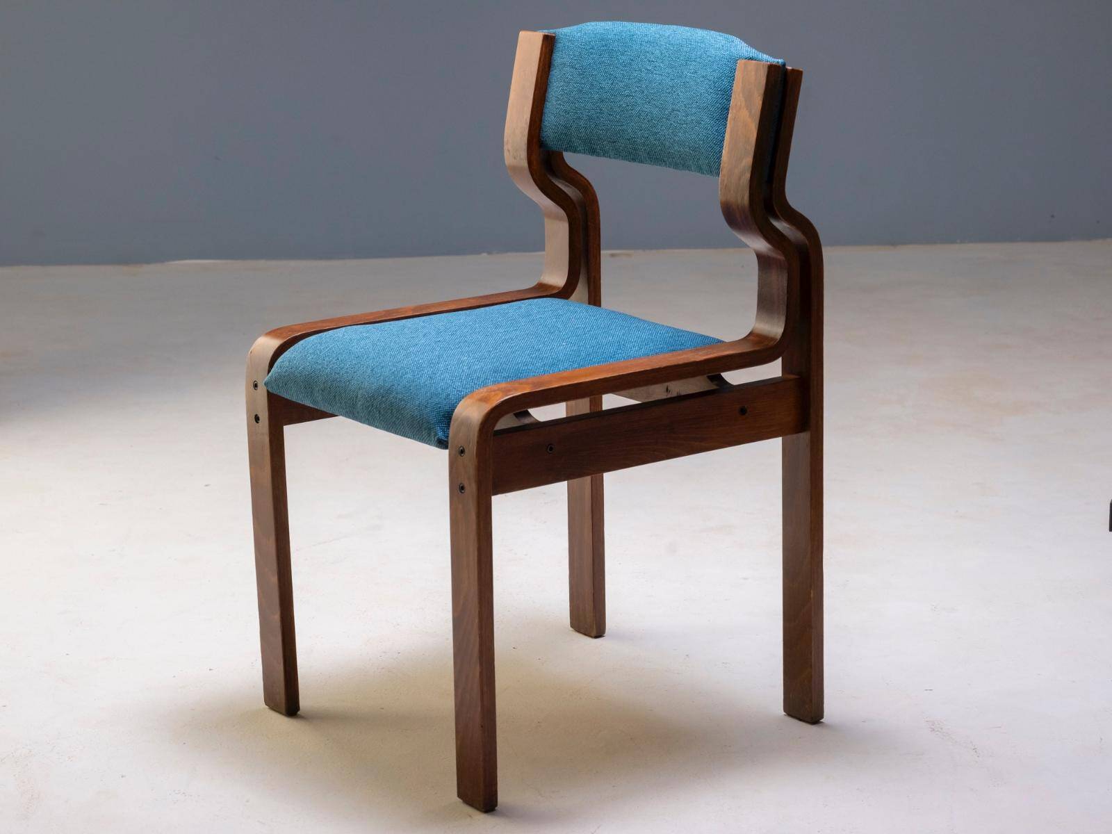 Set of 4 chairs, Ludvík Volák, 1960s–1970s, Czechoslovakia