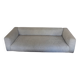 Zanotta sofa - cream herringbone wool fabric by Pierre Frey - 230 x 100 cm
