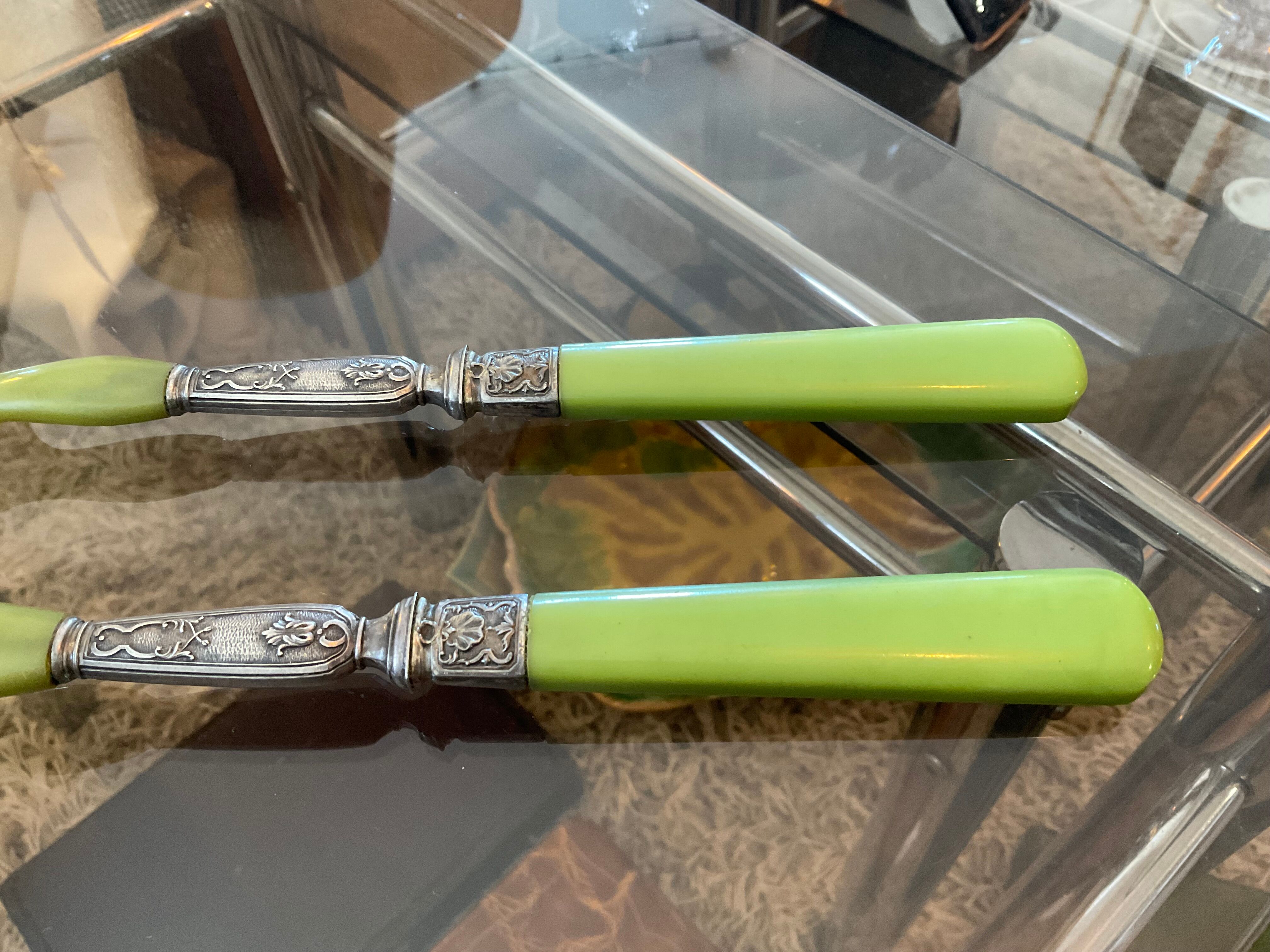 Salad cutlery .  1900